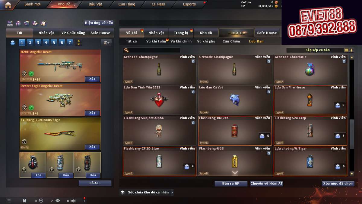 shop acc cf uy tin gia re
